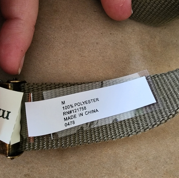 NWT Weave Belt -Olive - Picture 4 of 5